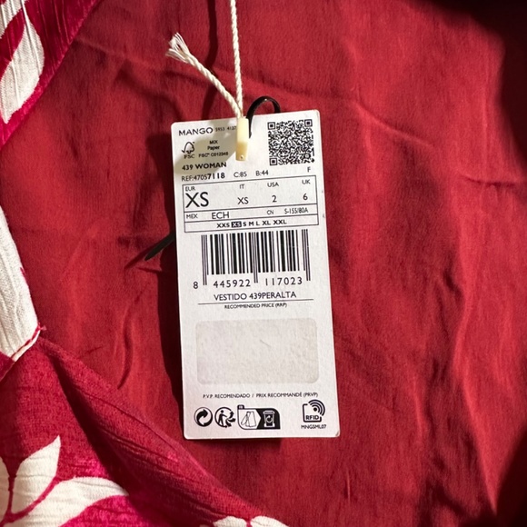 MNG Open Back Viscose Blend Dress Size XS NWT - Picture 3 of 13
